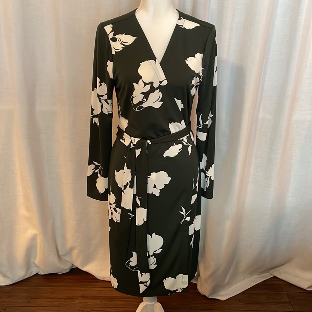 Ann Taylor Midi Wrap Dress Size 12